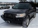 Передній бампер з пластиною під лебідку, Toyota Land Cruiser J200 (2008-2016), з кенгурятником